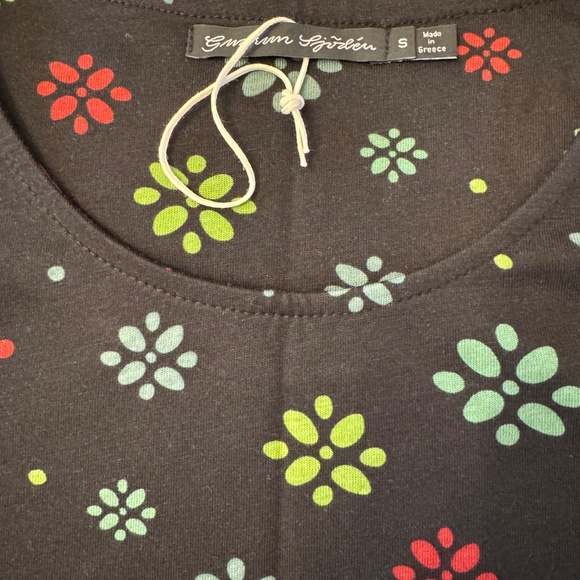 New Gudrun Sjödén Floral Flair Top – Size S, Organic Cotton/Modal Blend - Picture 4 of 6
